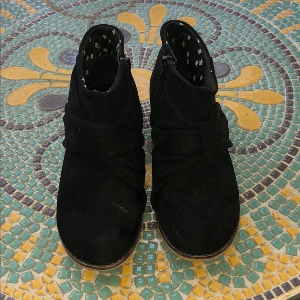 Cat & Jack Girls Black Booties, Size 3